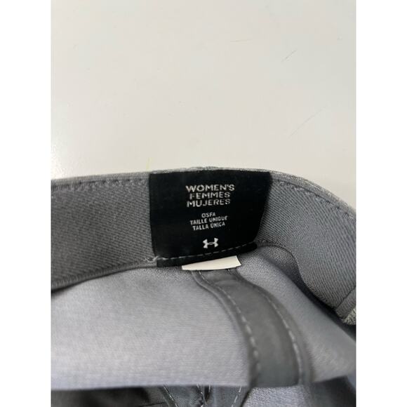 Under Armour‎ Women's One Size Adjustable Baseball Hat Gray Sporty Gym Outdoor - Picture 6 of 7